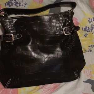 Tommy Hilfiger purse black pebbled faux leather